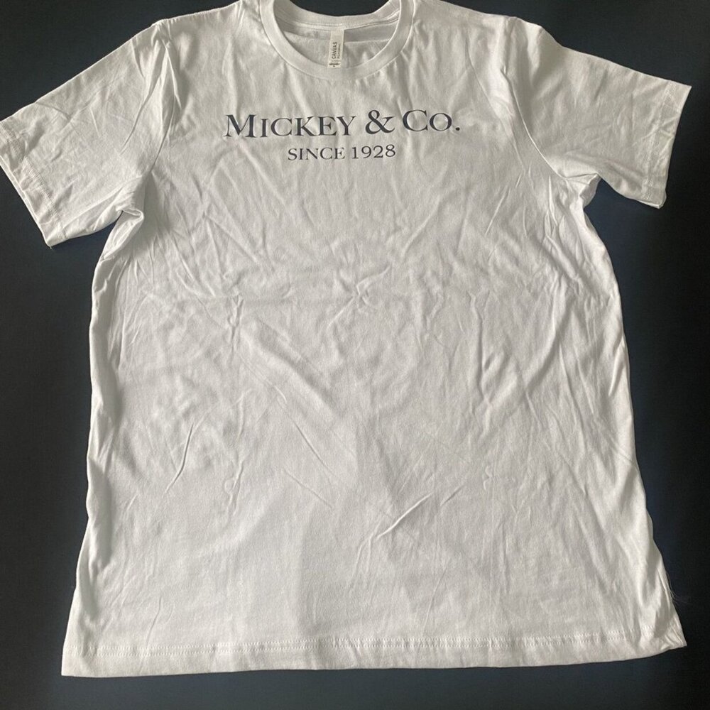 NWOT Mickey & Co. White T-Shirt